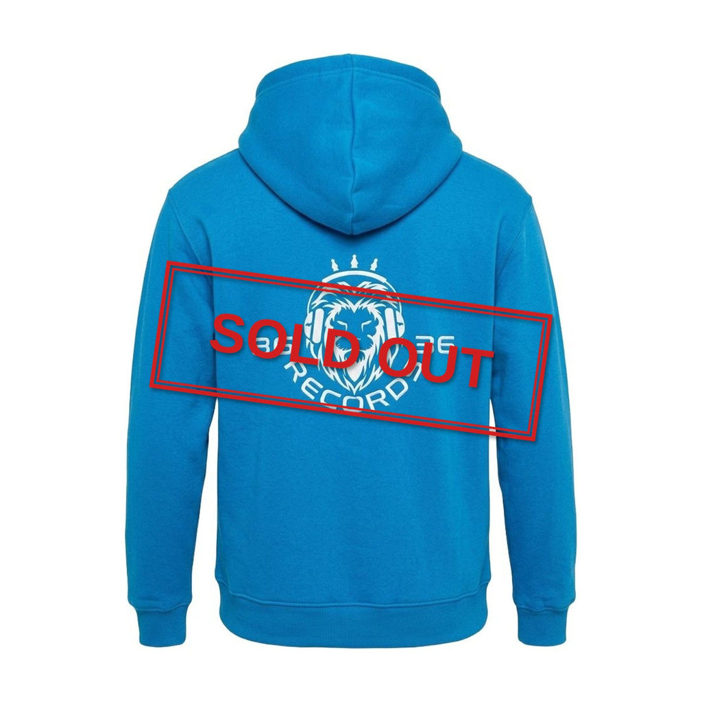 8636 Records Zipper Hoodie Blue