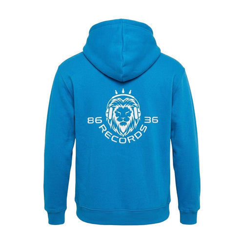 8636 Records Zipper Hoodie Blue