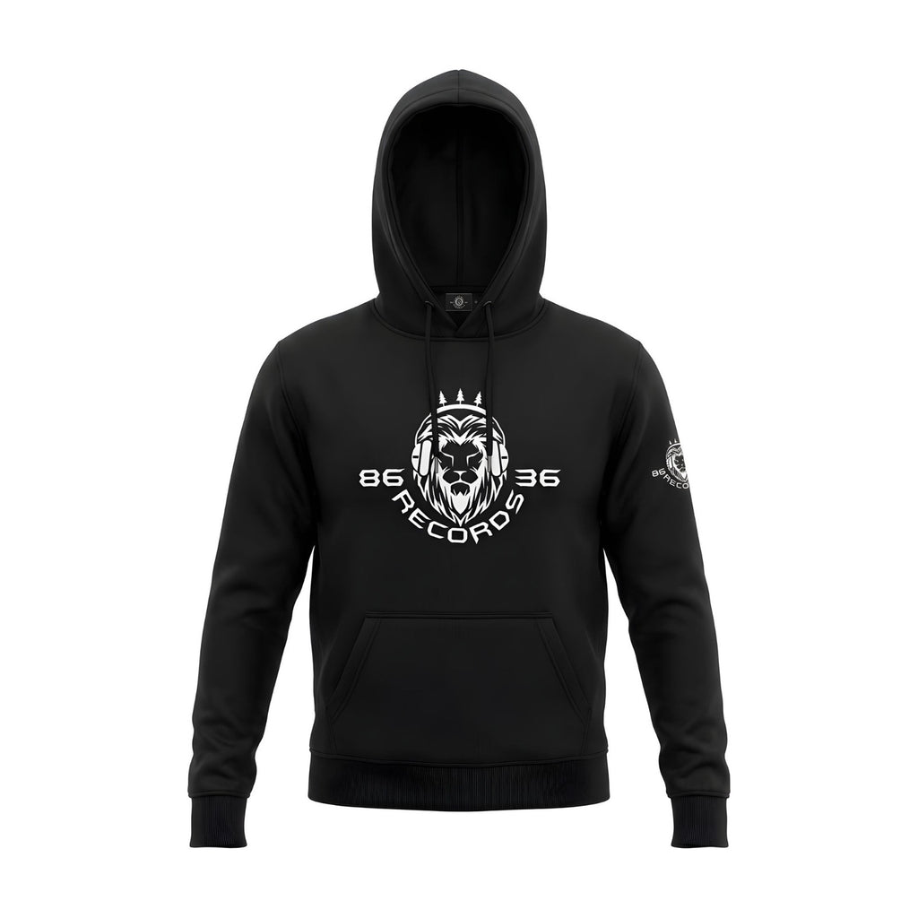 8636 Records Hoodie Black